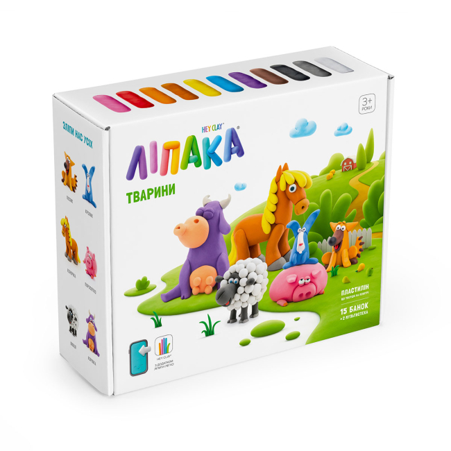 Наборы для лепки - Меганабор пластилина Липака Животные (15012-UA01)#2