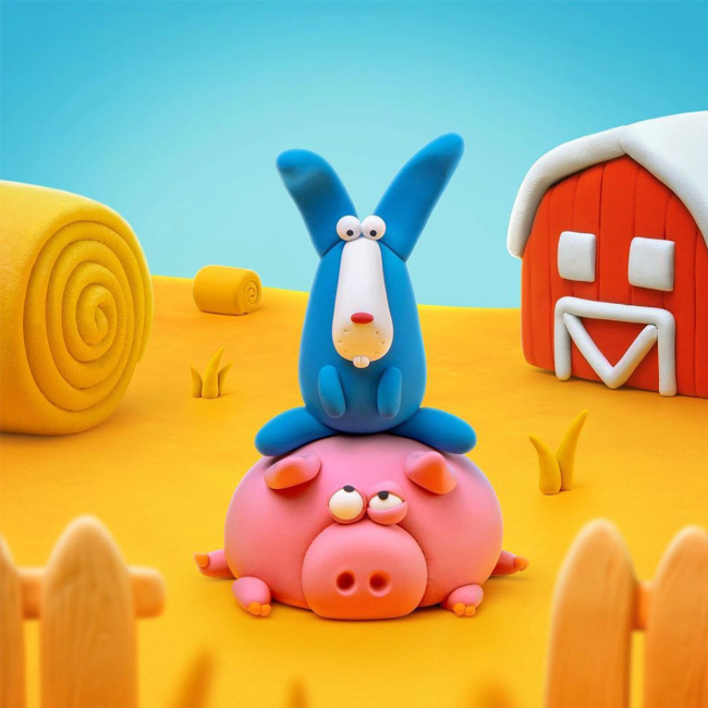 Набори для ліплення - ​Набір пластиліну Ліпака Кролик (30050-UA01)#4