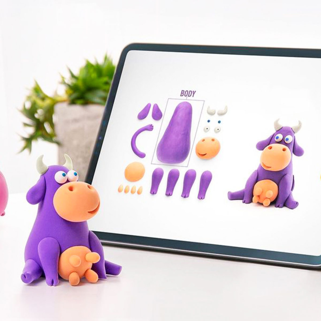 Наборы для лепки - Набор пластилина Липака Коровка, песик, овца (60024-UA01)#4