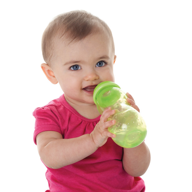 Товары по уходу - Поильник-непроливайка Nuby Easy gripper зеленый (NV0406014grn)#2