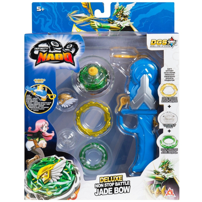 Волчки и боевые арены - Волчок Infinity Nado Auldey Infinity Nado V Advanced Нефритовый Лук (EU634403)#4