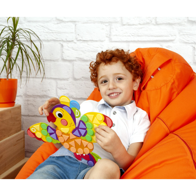 Мозаїка - Набір для творчості Vladi Toys М'яка фігурна мозаїка Тукан (VT4511-02)#2