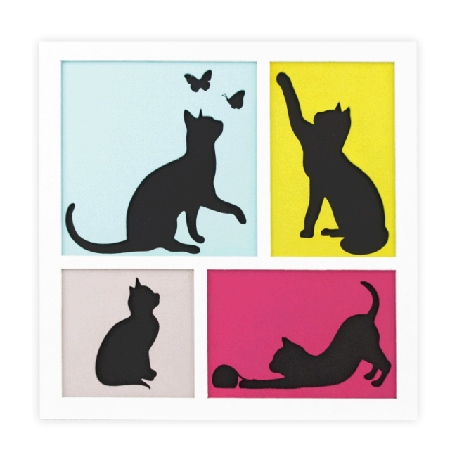 Набори для творчості - 3D картина Rosa Talent 4 Cats 30 х 30 см (N0003501)#2