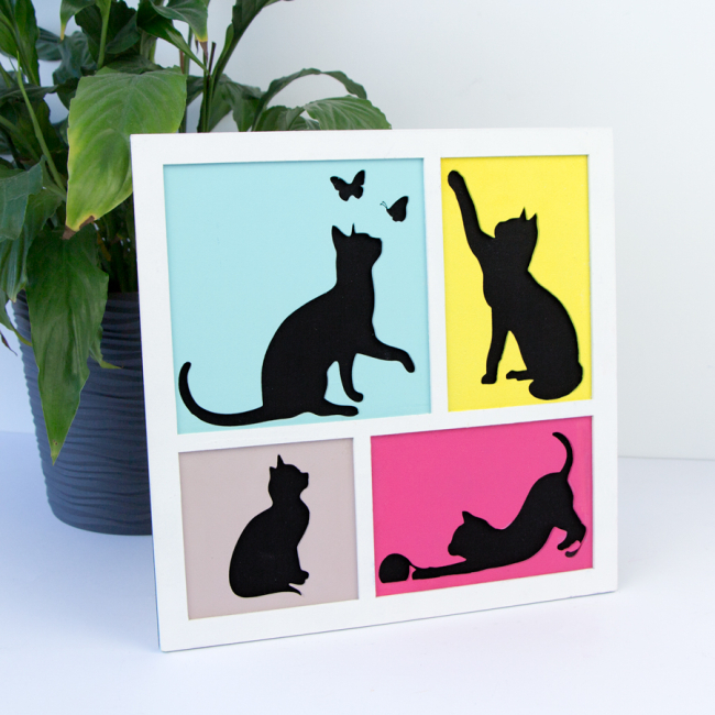 Набори для творчості - 3D картина Rosa Talent 4 Cats 30 х 30 см (N0003501)#5