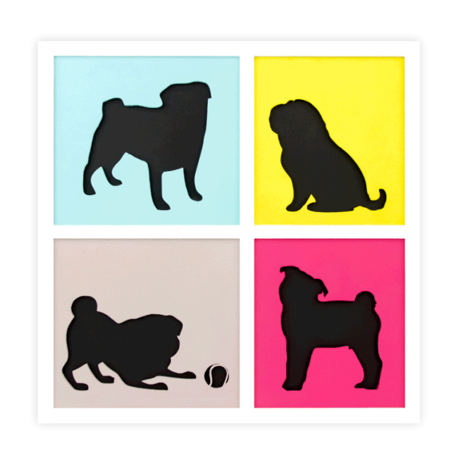 Набори для творчості - 3D картина Rosa Talent 4 Dogs 30 х 30см (N0003502)#2