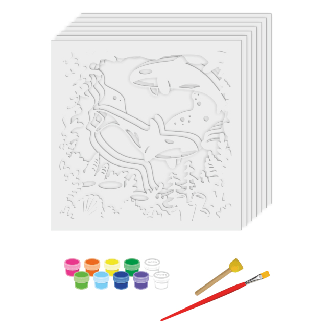 Набори для творчості - 3D картина Rosa Talent Косатки 30 х 30 см (N0003506)#3