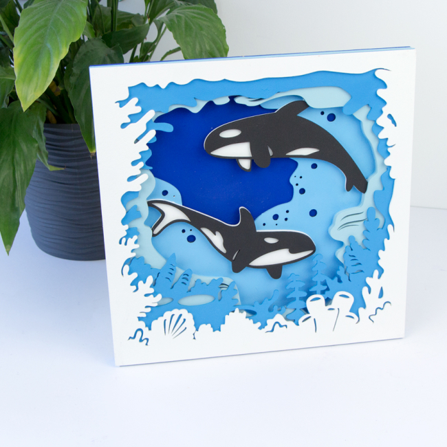 Набори для творчості - 3D картина Rosa Talent Косатки 30 х 30 см (N0003506)#5