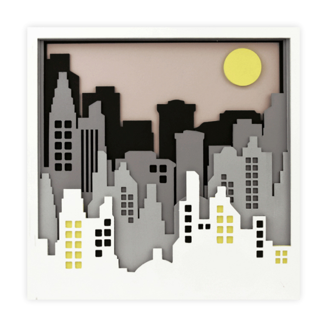 Набори для творчості - 3D картина Rosa Talent Мегаполіс 30 х 30 см (N0003507)#2