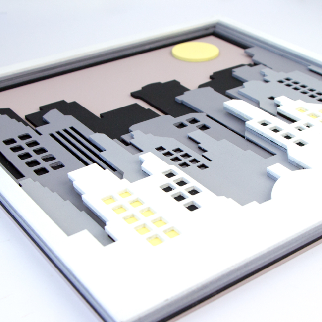 Набори для творчості - 3D картина Rosa Talent Мегаполіс 30 х 30 см (N0003507)#4