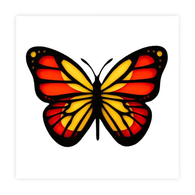 Набори для творчості - 3D картина Rosa Talent Метелик 2 17 х 17 см (N0003515)#2