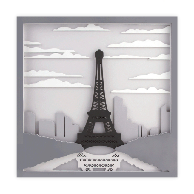 Наборы для творчества - 3D картина Rosa Talent Париж 30 х 30 см (N0003508)#2
