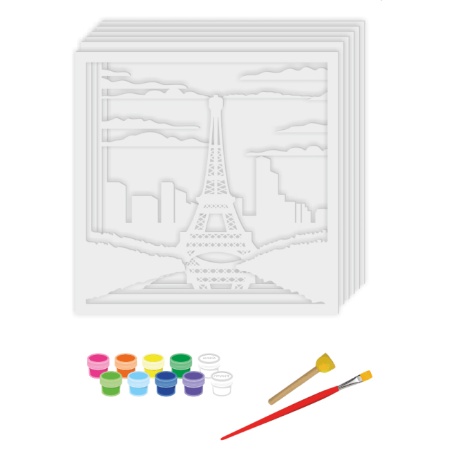 Наборы для творчества - 3D картина Rosa Talent Париж 30 х 30 см (N0003508)#3