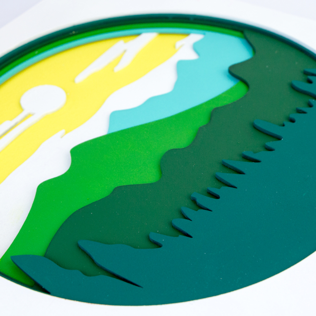 Набори для творчості - 3D картина Rosa Talent Пейзаж Гори 2 30 х 30 см (N0003509)#4