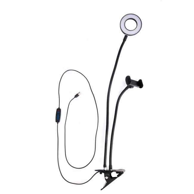 Блогерство и стриминг - Кольцевая лампа Create It! Набор с прищепкой и держателем телефона (32006)#2