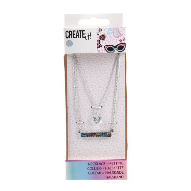 Бижутерия и аксессуары - Подвеска на цепочке Create It! Со стразами в ассортименте (84346)#4