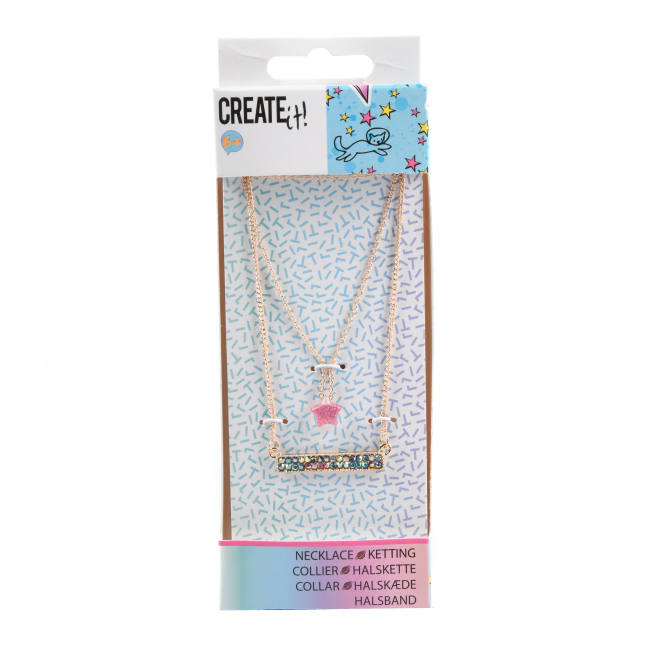 Бижутерия и аксессуары - Подвеска на цепочке Create It! Со стразами в ассортименте (84346)#5