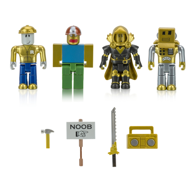 Фигурки персонажей - Игровой набор Jazwares Roblox 15th Anniversary Gold Collector’s Set (ROB0527)#3