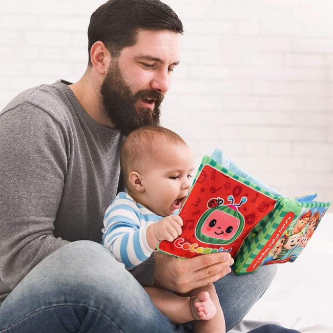 Развивающие игрушки - Игровой набор CoComelon Feature Roleplay Музыкальная плюшевая книга (CMW0025)#5