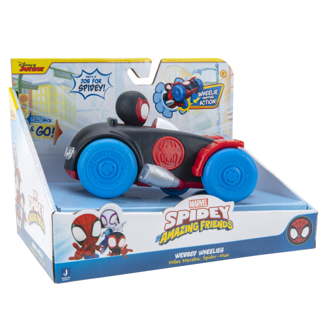 Автомоделі - Автомодель Marvel Spidey Pull Back Vehicle Spinn Майлз Моралес (SNF0017)#9