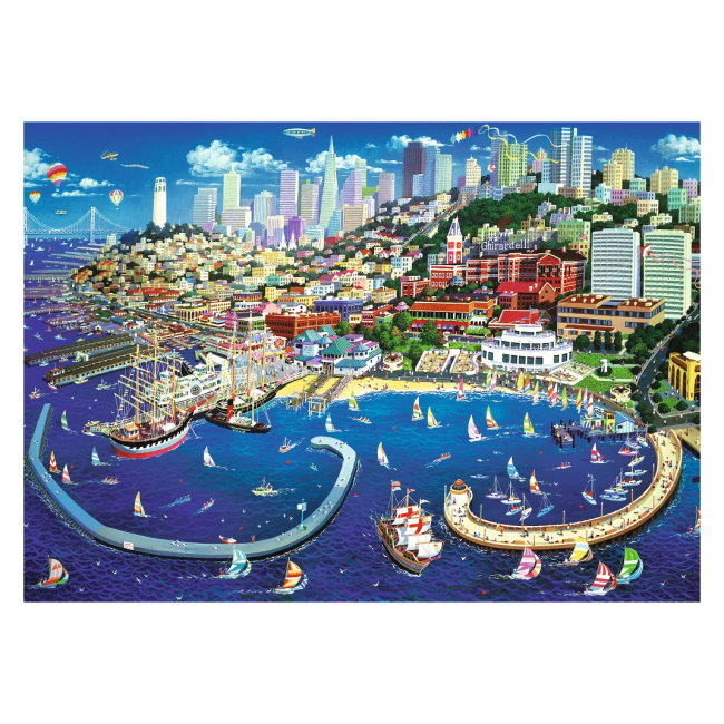 Пазлы - Пазл Trefl Залив Сан-Франциско 2000 элементов (27107)#2