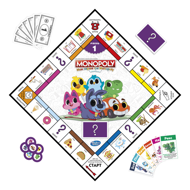 Настільні ігри - Настільна гра Hasbro Gaming Моя перша Монополія (F4436657)#2