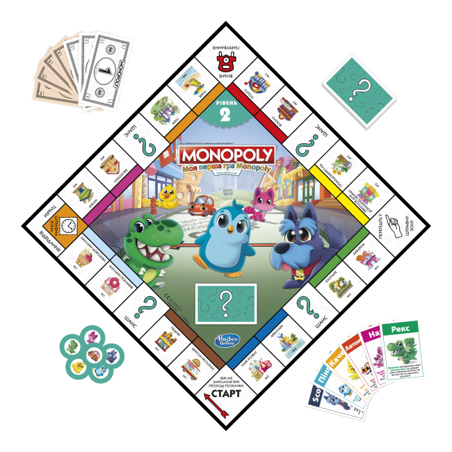 Настільні ігри - Настільна гра Hasbro Gaming Моя перша Монополія (F4436657)#3