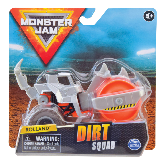 Транспорт и спецтехника - Техника Monster Jam Dirt squad серая с оранжевым 1:64 (6055226-2)#3