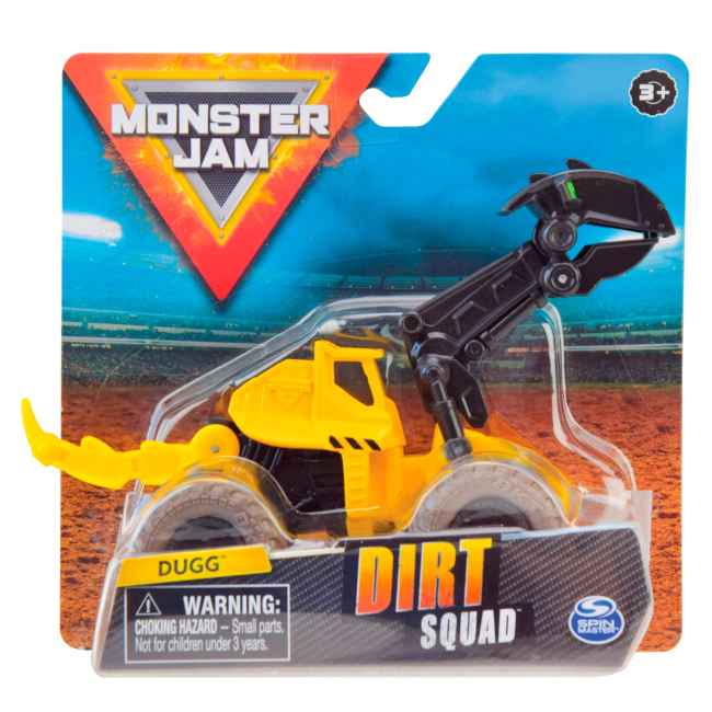 Транспорт і спецтехніка - Техніка Monster Jam Dirt squad Dugg жовтий з чорним 1:64 (6055226-3)#3