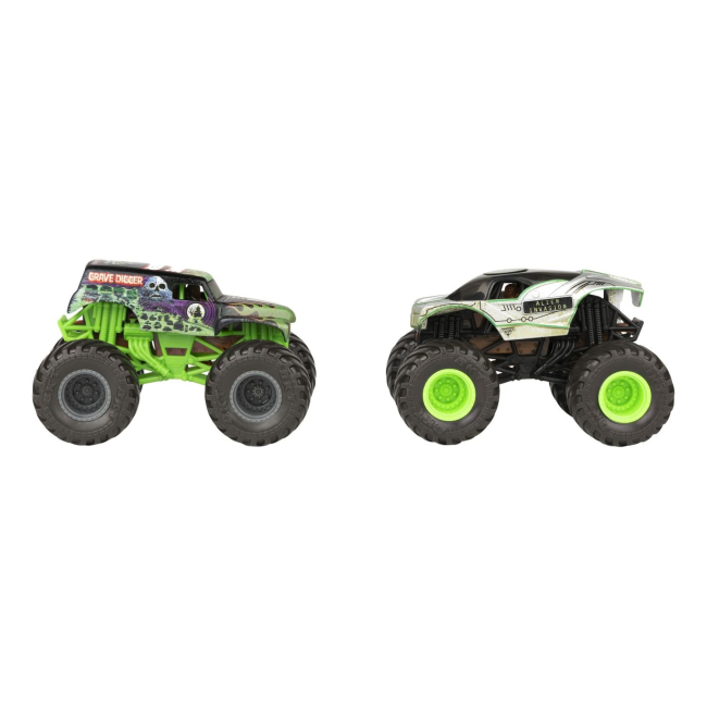 Автомоделі - Набір автомоделей Monster Jam Grave digger Alien invasion 1:64 (6055949-1)#2