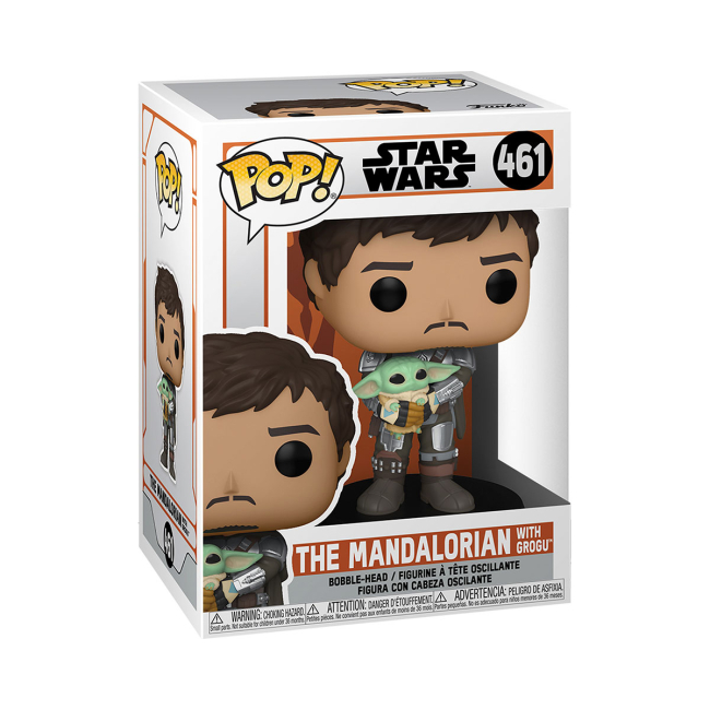Фігурки персонажів - Фігурка Funko Pop Star Wars Мандалорец с Грогу (54525)#2
