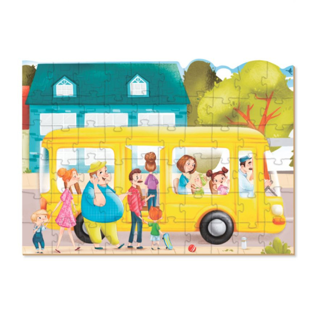 Пазли - Пазл Dodo Метушня біля автобуса (300551)#3