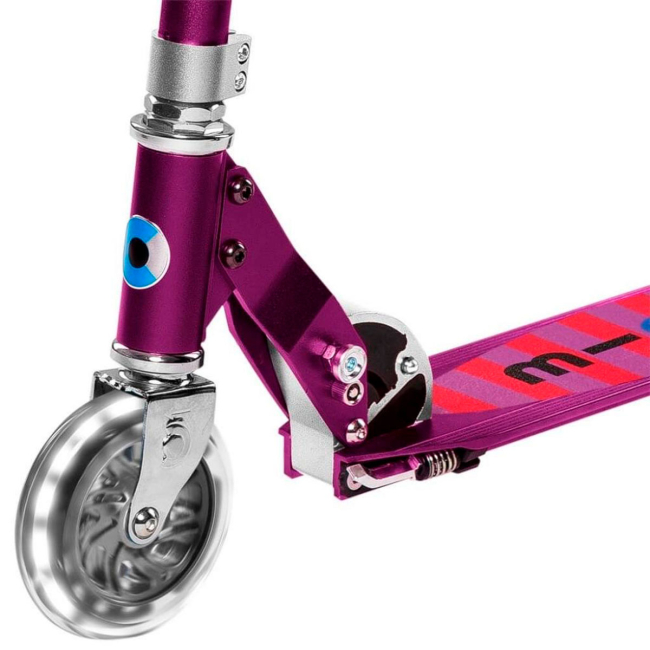 Самокаты - Самокат Micro Sprite LED фиолетовый (SA0219)#5