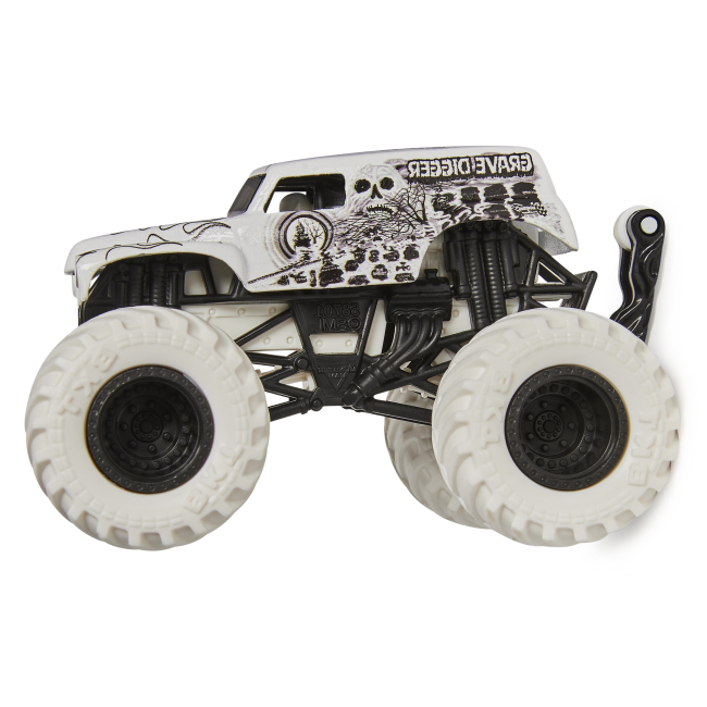 Автомодели - ​Автомодель Monster Jam Grave digger series 20 белая 1:64 (6044941-14)#2