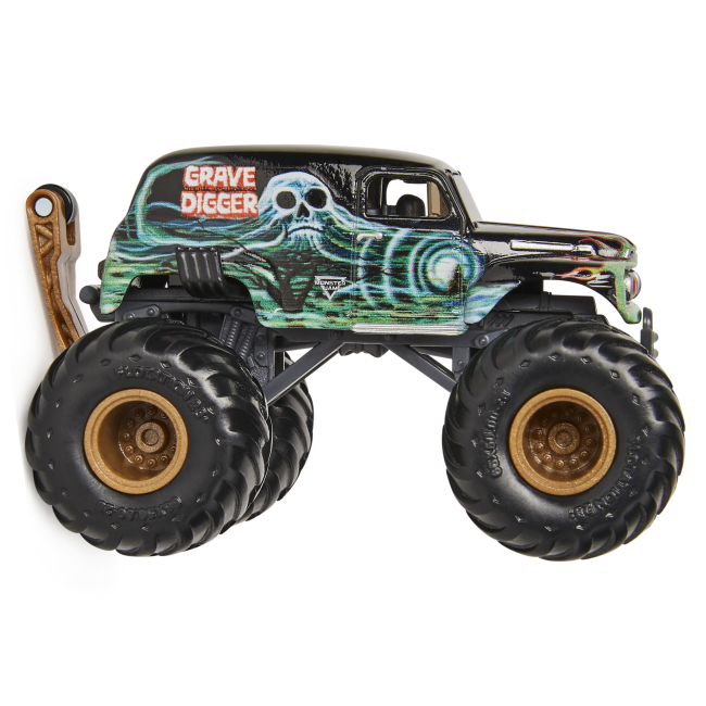 Автомодели - Автомодель Monster Jam Grave digger series 20 чёрная 1:64 (6044941-22)#2