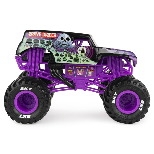 Автомодели - Машинка Monster Jam Grave Digger фиолетовая 1:24 (6056371/6056371-8)#2