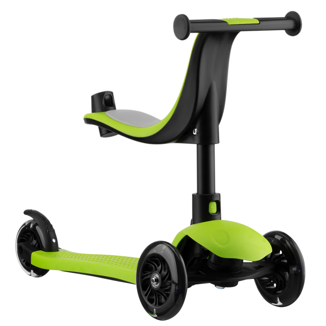 Самокаты - Самокат Miqilong Alamo 3 в 1 зеленый (ALAMO-125-GREEN)#3