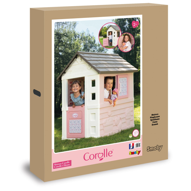 Ігрові комплекси, гойдалки, гірки - Ігровий будиночок Smoby Королле з розсувними віконницями (810720)#3