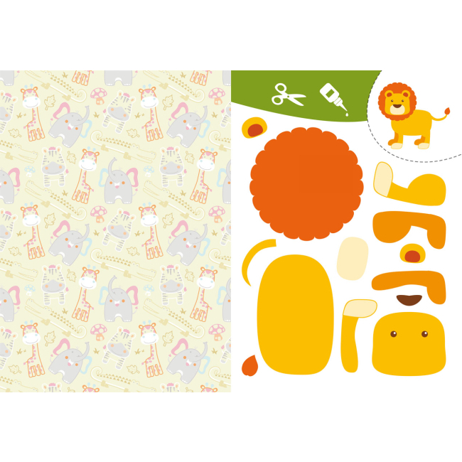 Розмальовки та актівітібуки (2-6 років) - Книжка «Вирізаємо та клеїмо. Аплікації. Об'ємні саморобки. Зоопарк» (9786175471982)#3