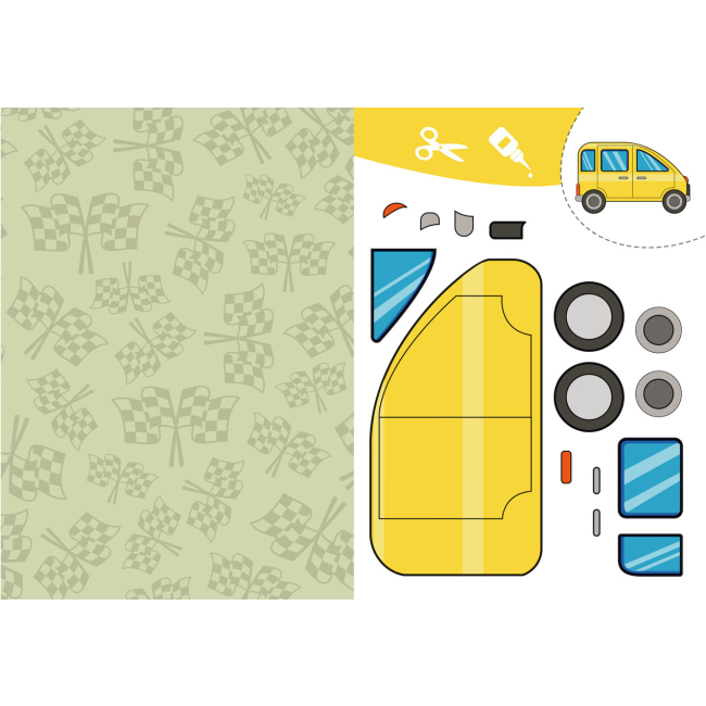 Розмальовки та актівітібуки (2-6 років) - Книжка «Вирізаємо та клеїмо. Аплікації. Об'ємні саморобки. Потішні тварини» (9786175471524)#2