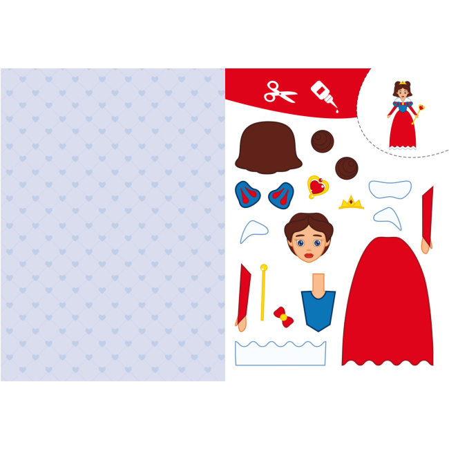 Розмальовки та актівітібуки (2-6 років) - Книжка «Вирізаємо та клеїмо. Аплікації. Обємні саморобки. Принцеси» (9786175471562)#2