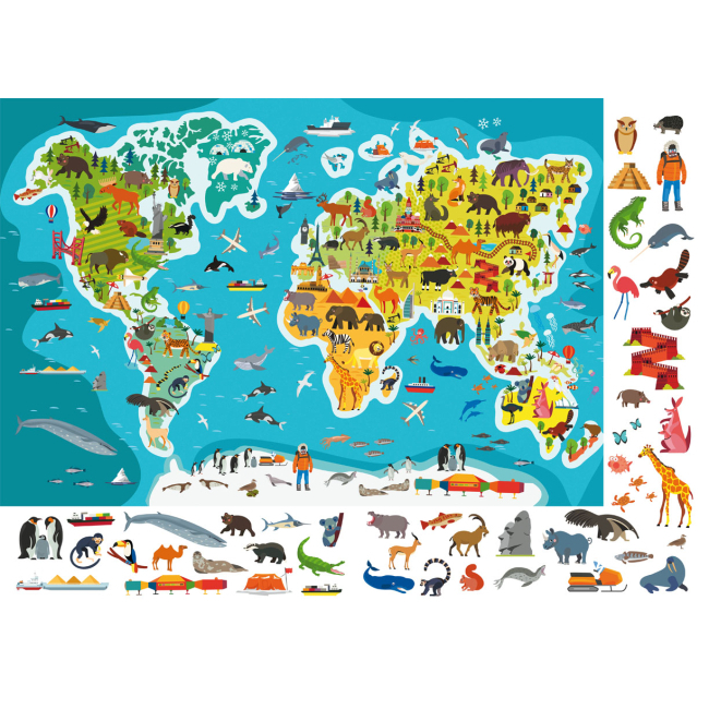 Книги-картинки для дітей (2-6 років) - Книжка-картонка «Великий віммельбух. Планета Земля» (9786175471142)#3