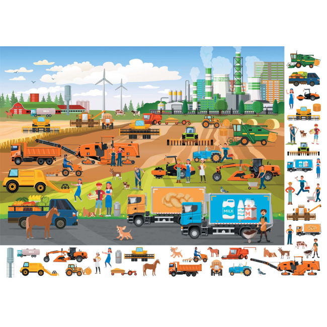 Книги-картинки для детей (2-6 лет) - Книжка-картонка «Великий віммельбух. Розумні машини» (9789669879967)#3