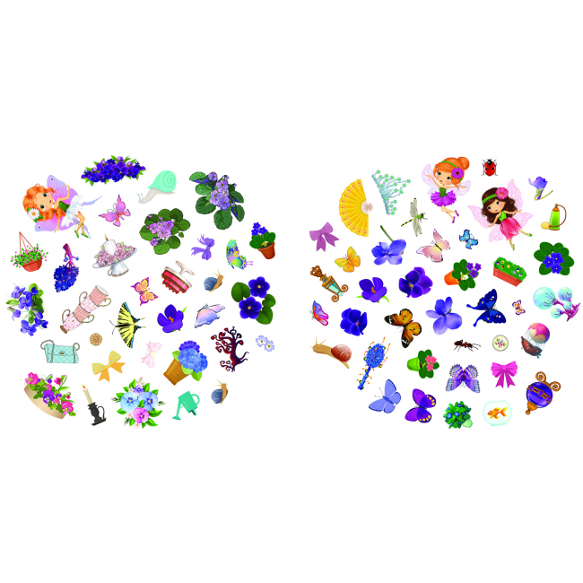 Раскраски и активитибуки (2-6 лет) - Книжка «Квіткові феї. Фіалка. 72 наліпки» (9789669875044)#4