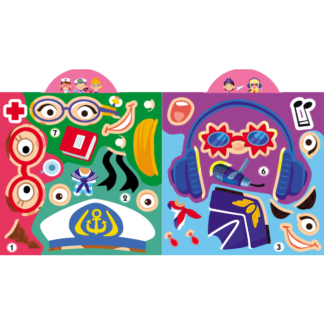 Розмальовки та актівітібуки (2-6 років) - Книжка «Грайка-розвивайка. Професії. 53 великі наліпки» (9789669873217)#4