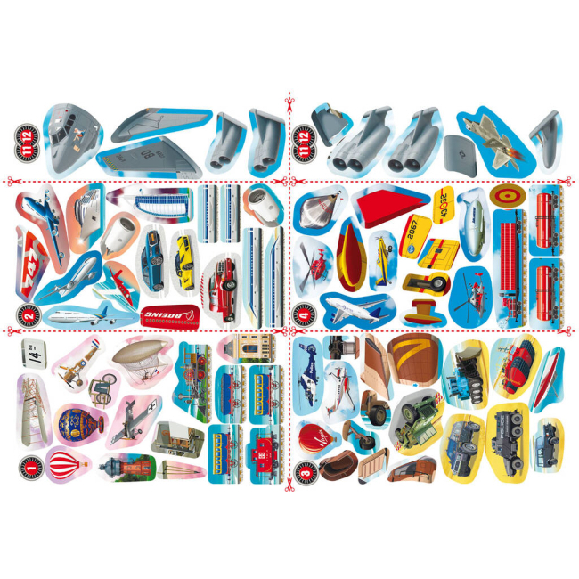 Раскраски и активитибуки (2-6 лет) - Книжка «Меганаліпки. Авіація» (9786175471029)#3