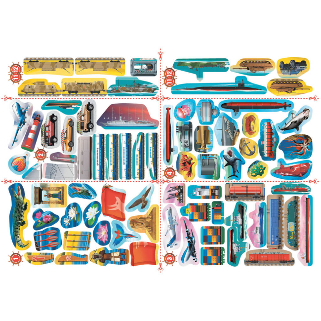 Раскраски и активитибуки (2-6 лет) - Книжка «Меганаліпки. Кораблі» (9786175471043)#3