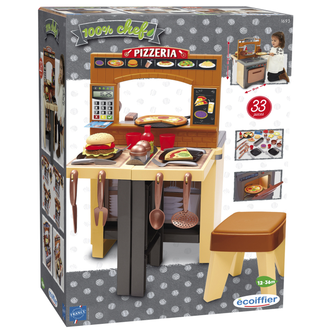 Набори професій - Ігровий набір Ecoiffier 100% Chef Піцерія (001693)#2