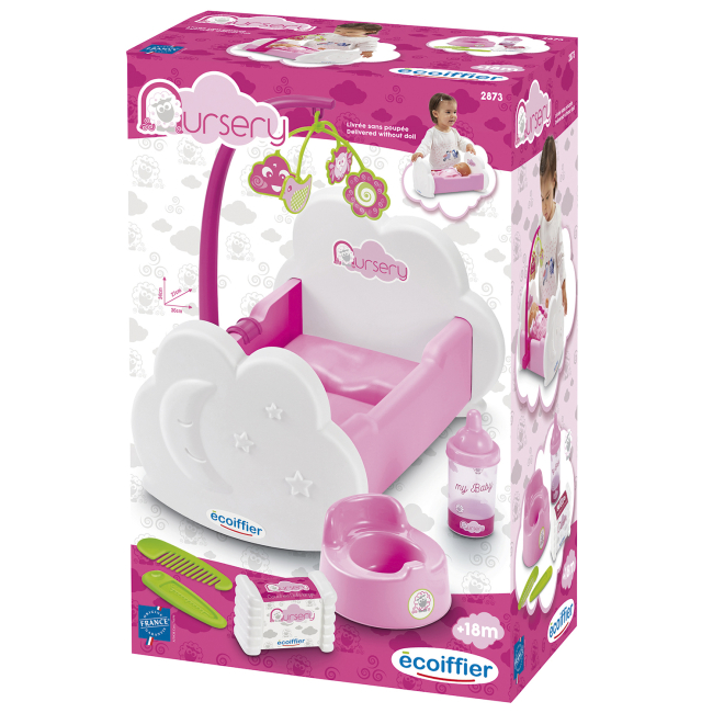 Мебель и домики - Набор Ecoiffier Nursery Кроватка для куклы (002873)#2