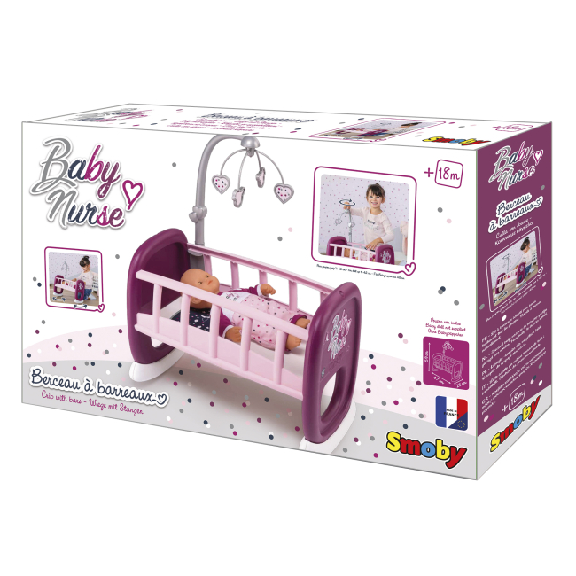 Мебель и домики - Колыбель Smoby Baby nurse Прованс (220343)#2