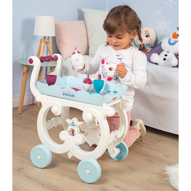 Детские кухни и бытовая техника - Игровой набор Smoby Тележка Frozen 2 в 1 (310517)#4